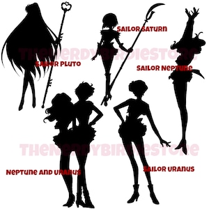 Anime Scouts Silhouette  Decals and Stencils - Choose design, color and size
