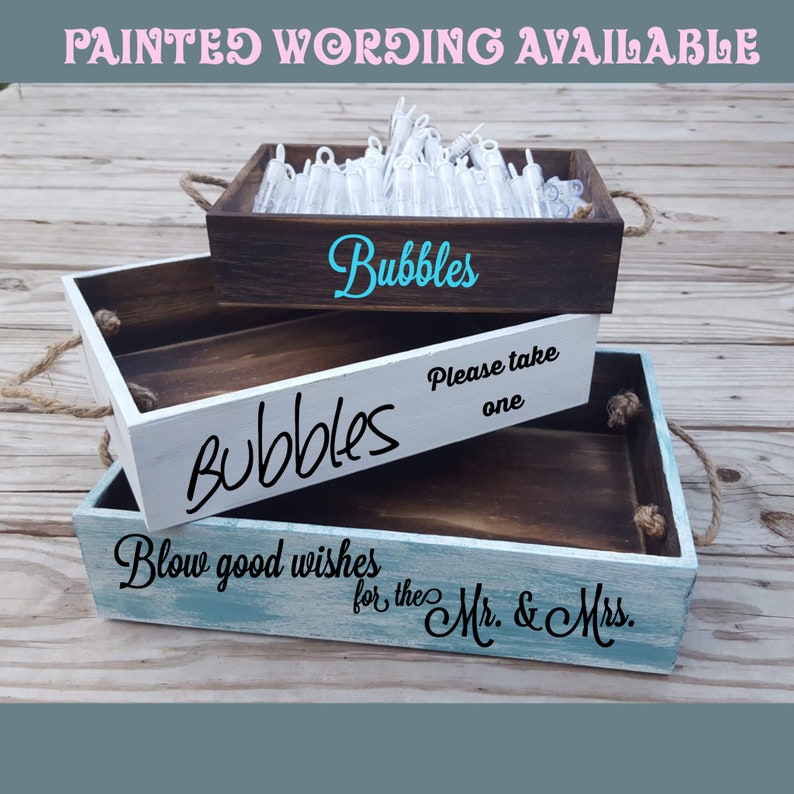 Custom Bubble Wand Boxes 19 colors available with various Etsy