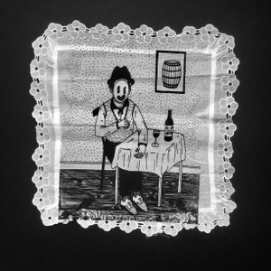 Alcoolémie I - 2/ Sérigraphie sur mouchoir en tissu