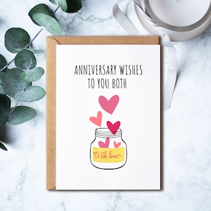Anniversary Wishes To You Both, Love Heart Anniversary Card Design, Romantic Card, Anniversary Card For Boyfriend Girlfriend, Love Card
