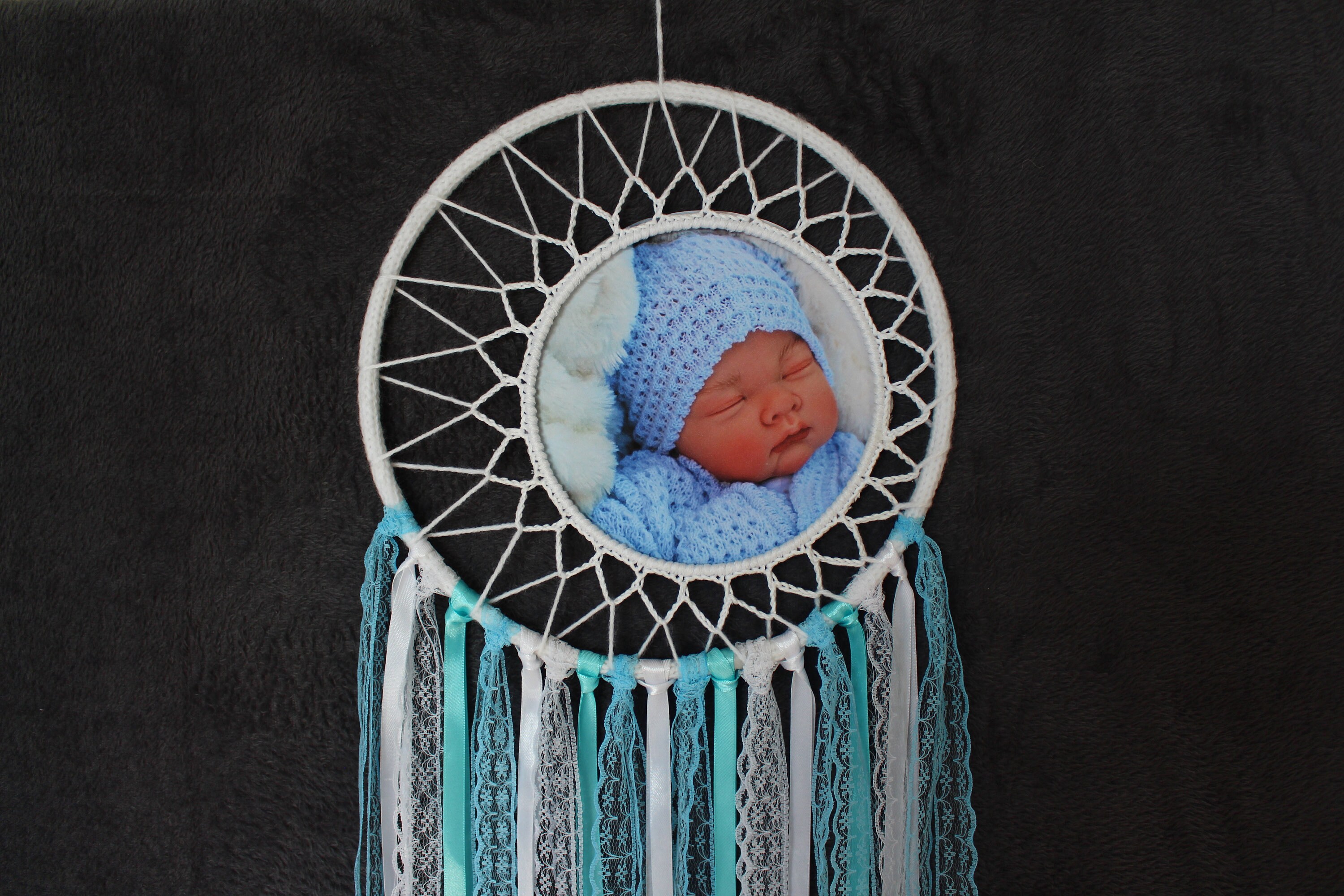 Attrape Rêve Personnalisable avec Photo et Initiale