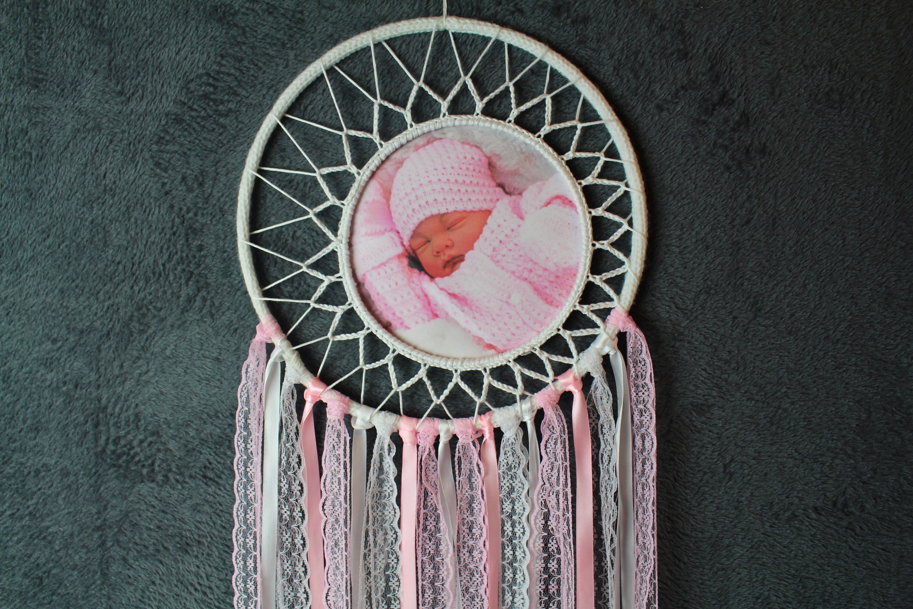 Attrape Rêve Personnalisable avec Photo et Initiale