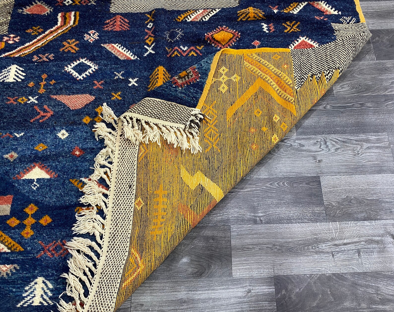 Authentic Taznakht Rug Moroccan Berber Carpets Area Rug Etsy