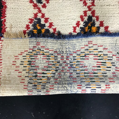 Vintage Handmade shops Moroccan Berber Tribal Azilal Runner Rug