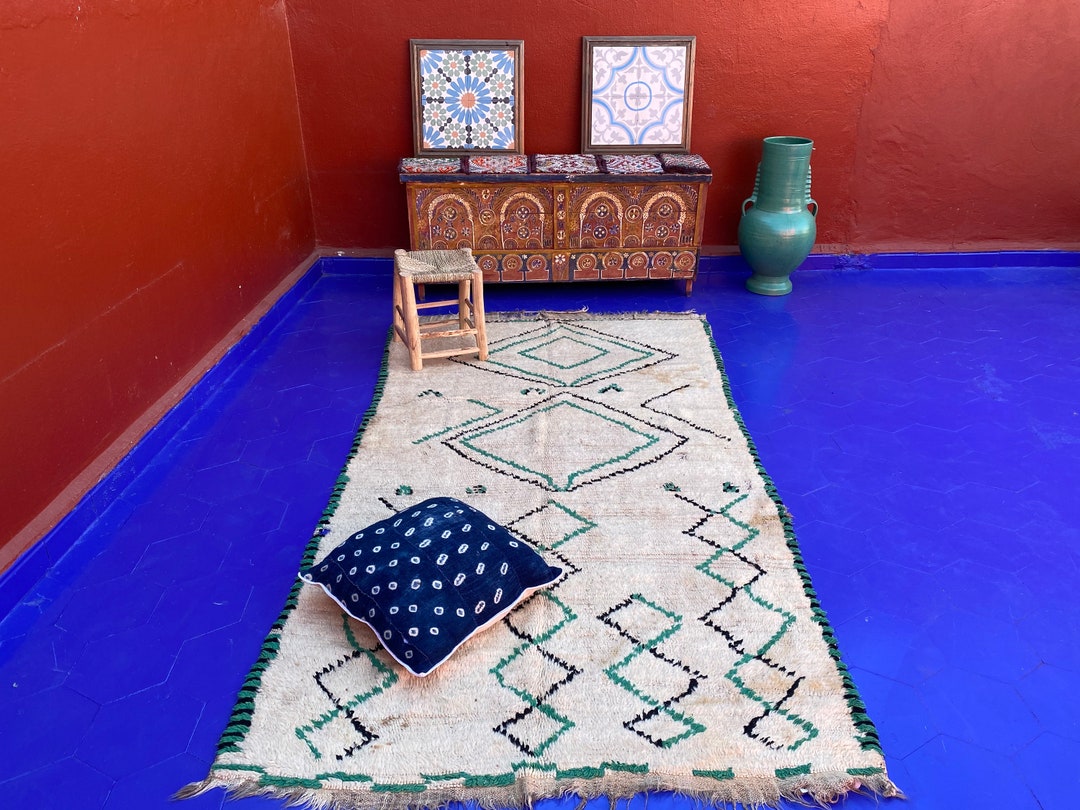 Vintage Handmade Moroccan Amazigh Azilal Area Rug - Etsy