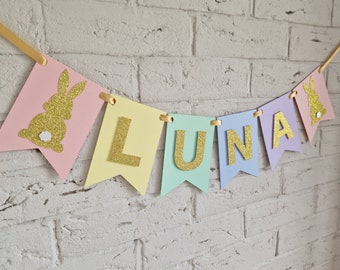 Bunny name banner, bunny birthday, bunny banner, some bunny is one, bunny party, bunny 1st birthday, bunny birthday party, bunny theme