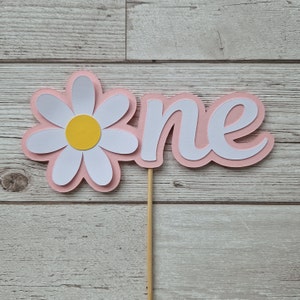 Decorazione per torta a forma di margherita, decorazione per torta a forma di fiore, decorazione per festa del primo compleanno a forma di margherita, decorazioni a tema floreale per il primo compleanno, ragazza selvaggia per il primo compleanno