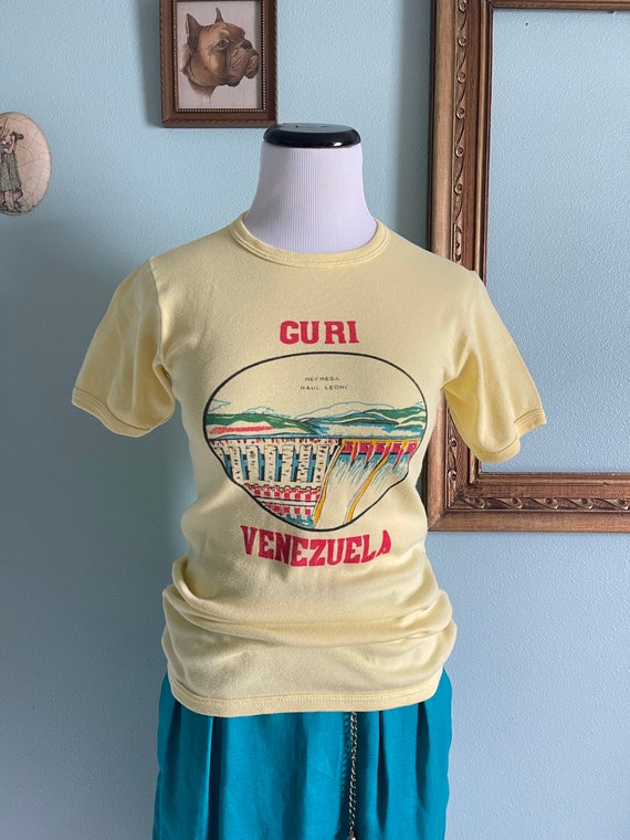 Vintage Venezuela tourist t-shirt | vintage yellow
