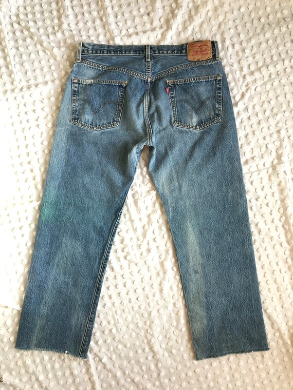 Vintage 2002 Levi Strauss 501 cropped jeans | Lev… - image 5