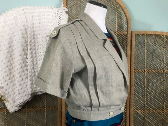 1990's military style Roman Poiret short sleeved b