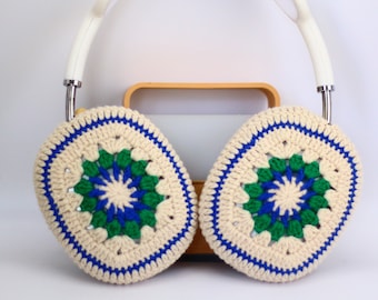 Crocheted Granny Square Airpods Max Cases Headphone Covers AirPod Max Cover Handmade Gifts