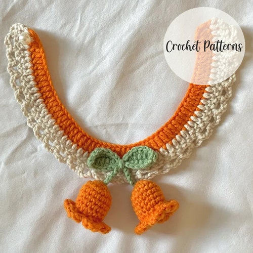 Crochet Pet Collar Pattern Cat Collar Crochet Pattern Dog Etsy
