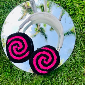 Crocheted 2 Colors Spiral Airpods Max Cases Y2K Headphone Covers AirPod Max Cover