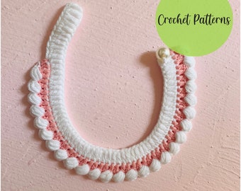 Crochet Pet Collar Pattern – Beginner Cat Collar (PDF Digital Download)