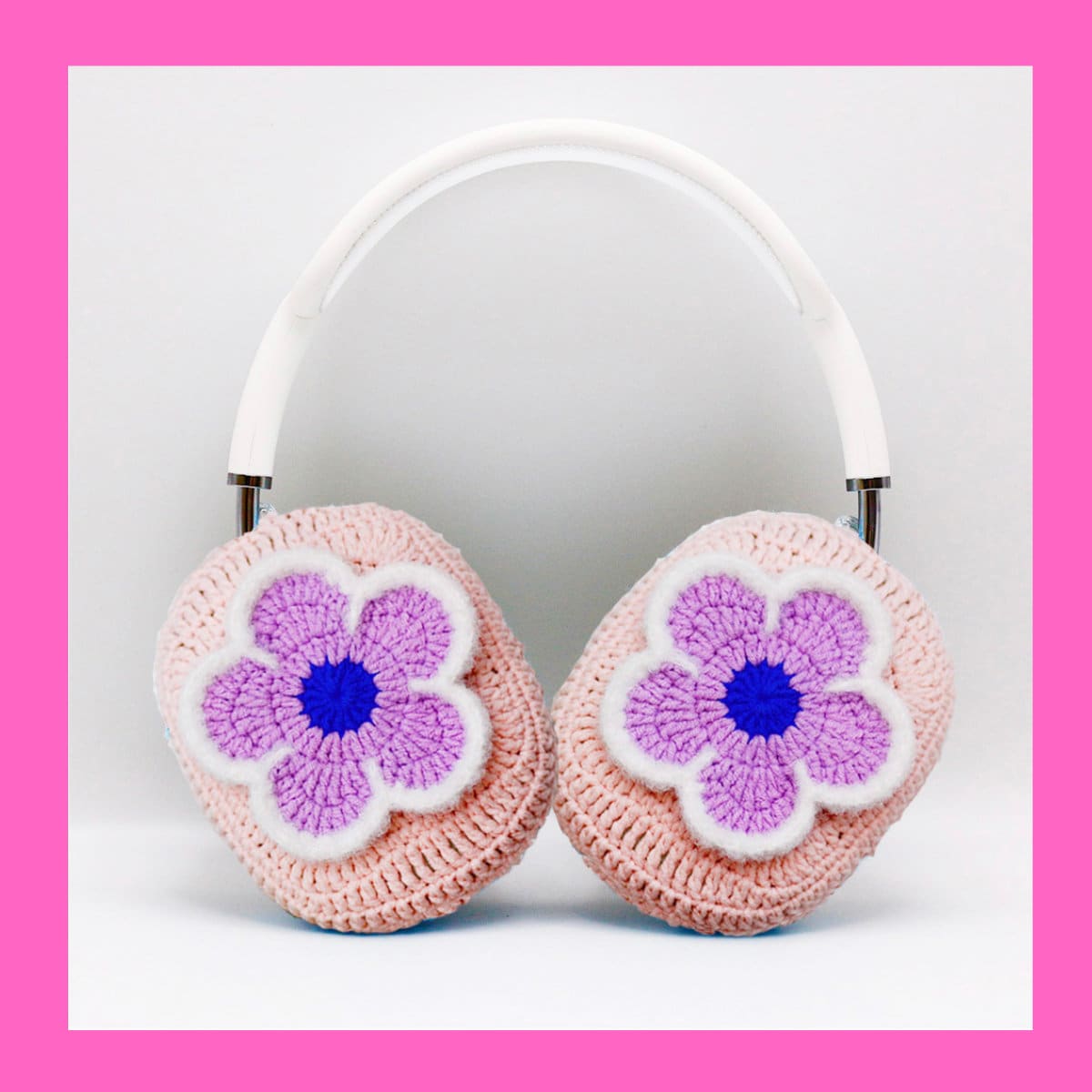 Crocheted Flower Airpods Max Cases Flower Headphone Covers