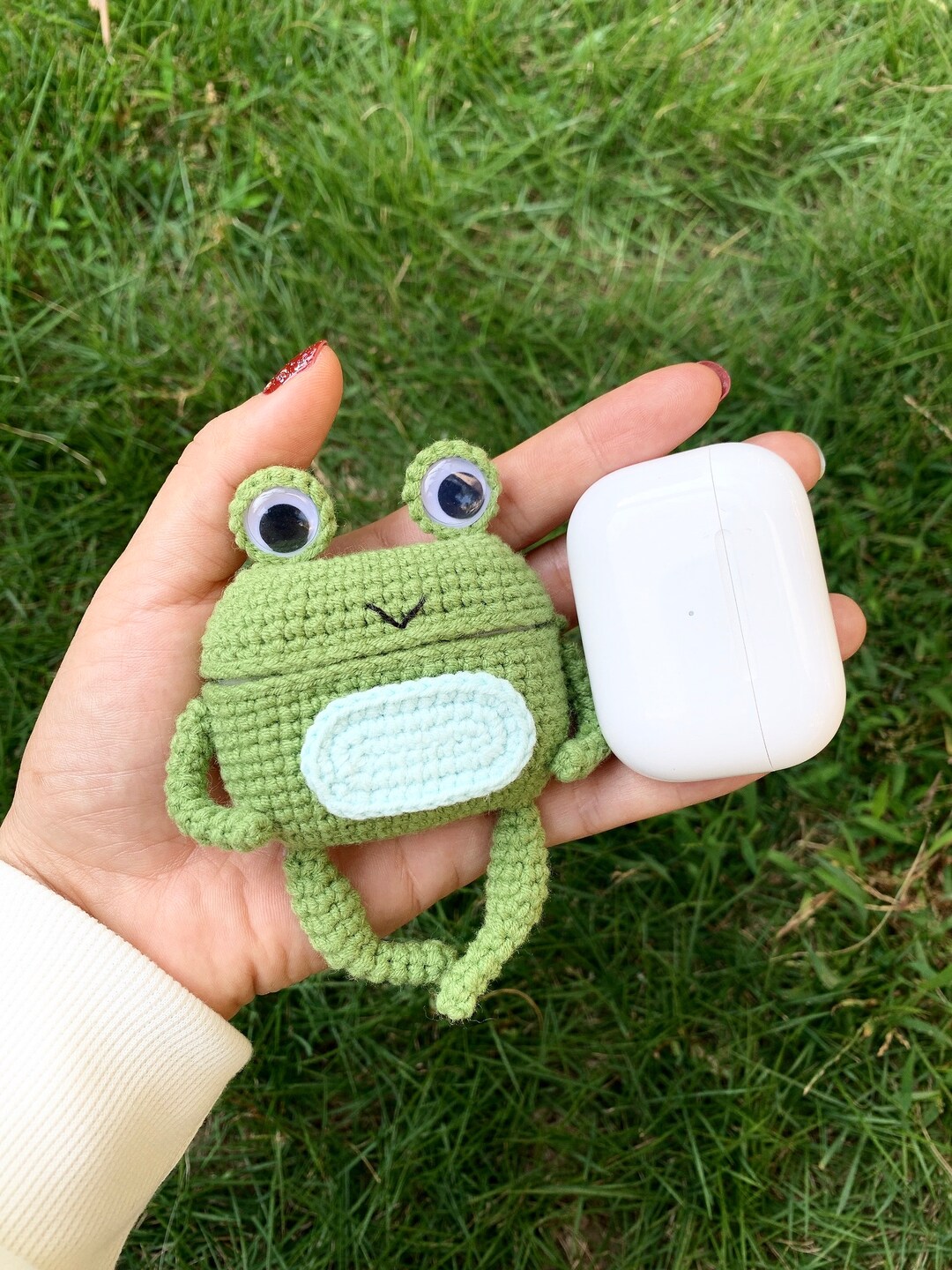 Animal Airpods Case Frog AirPod Case Crochet Airpods Pro Case