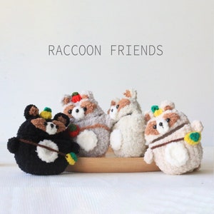 Crochet Raccoon Airpod Case: Handmade Cotton Amigurumi Cover