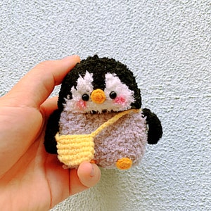 Amigurumi Penguin Airpods 4 Case Cute AirPods Case Crochet AirPods Pro Case Handmade Fluffy Animal Airpods Cover Earbuds Cover