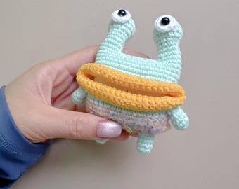 Amigurumi Airpods Case Frog AirPods Cover Knitted AirPods Pro Case Airpods Case Animal Earphone Case Apple Airpods Cover Earbuds Case