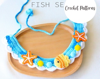 Crochet Pet Collar Pattern Cat Collar Crochet Pattern Dog Lovers Gift - Digital/PDF-Pet Gift Crochet Pattern For beginners