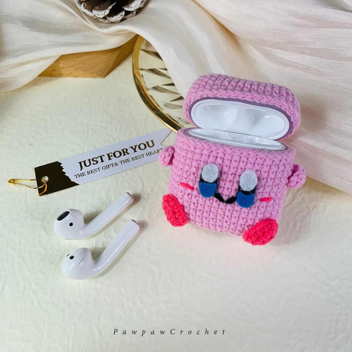 Kabi Airpods Case Knitted Apple Crochet Airpods Pro Case Etsy