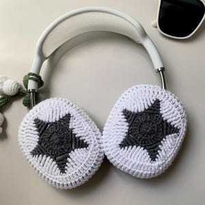 Crocheted Flower Airpods Max Cases Flower Headphone Covers Cute AirPod Max Cover Handmade Gifts