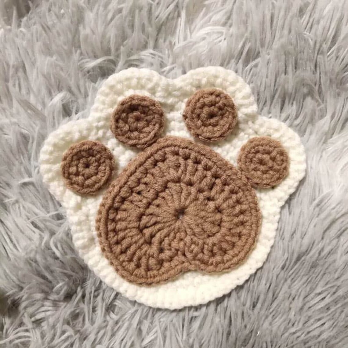 2PCS Crochet Coasters Cat Shape Coasters Modern Crochet Etsy