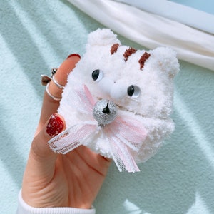 Crochet Cat Airpod Case Plush Airpods Pro Case Cute Cat Airpod Cover Cat AirPods case gen 3 Cat AirPods Pro case AirPods case crochet