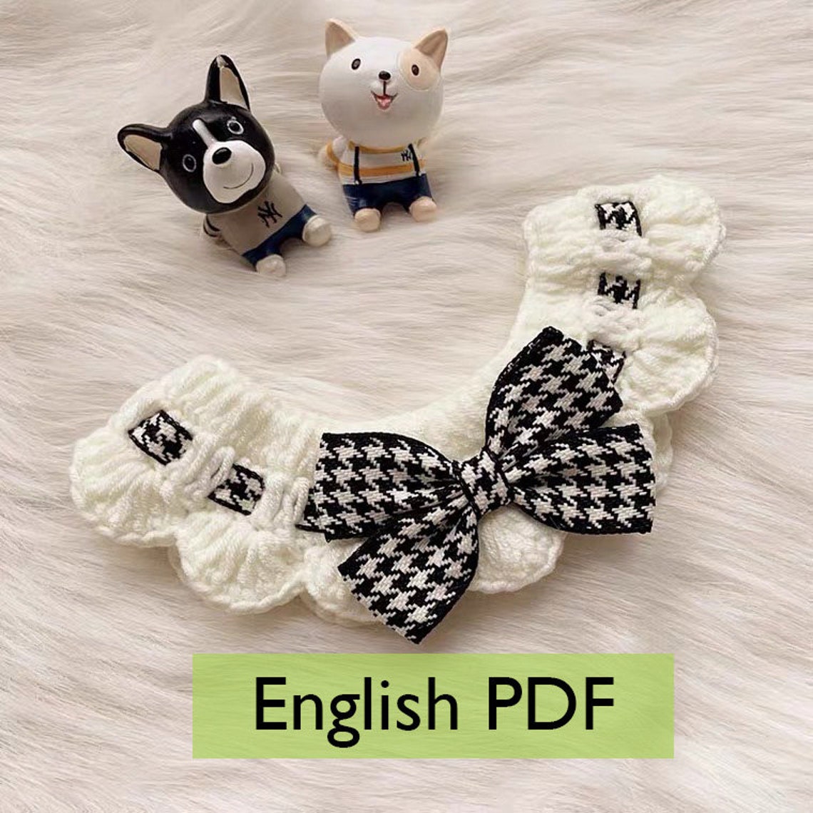 Crochet Pet Collar Pattern Cat Collar Crochet Pattern Dog Etsy