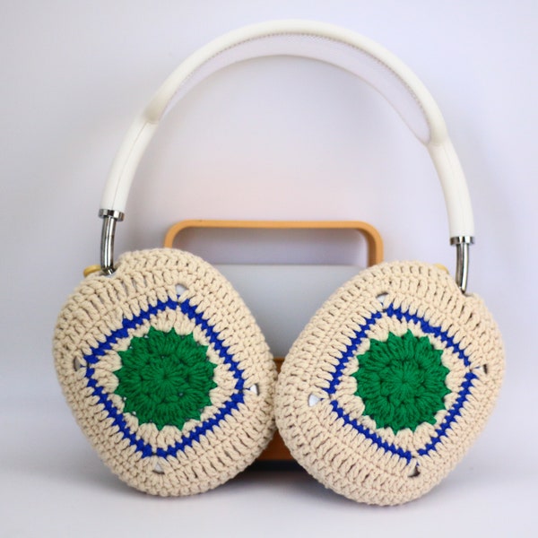 Crocheted Granny Square Airpods Max Cases Headphone Covers AirPod Max Cover Handmade Gifts