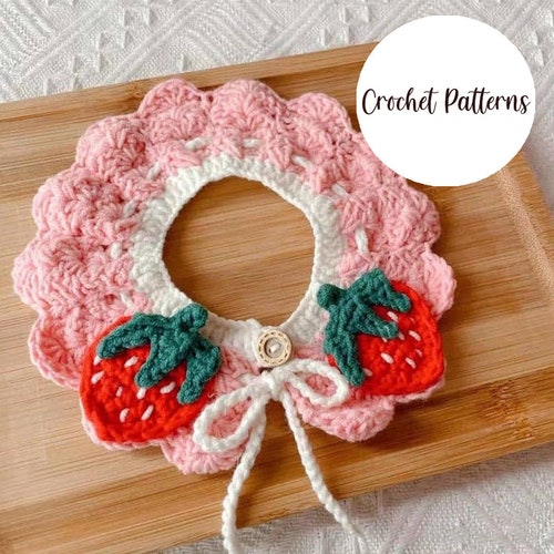 Crochet Pet Collar Pattern Cat Collar Crochet Pattern Dog Etsy