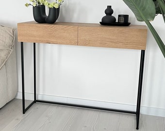 SEDA - narrow console for the hall, console with drawers, modern console, dressing table, narrow console, stylish console