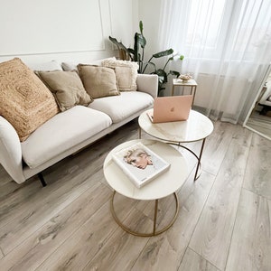 Cornelia Calacatta Gold- a set of round tables, round coffee tables, coffee table