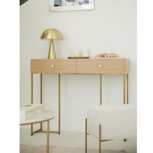 Flores- console with drawers and a cone, chest of drawers, dressing table, sinter, golden legs, narrow chest of drawers, room
