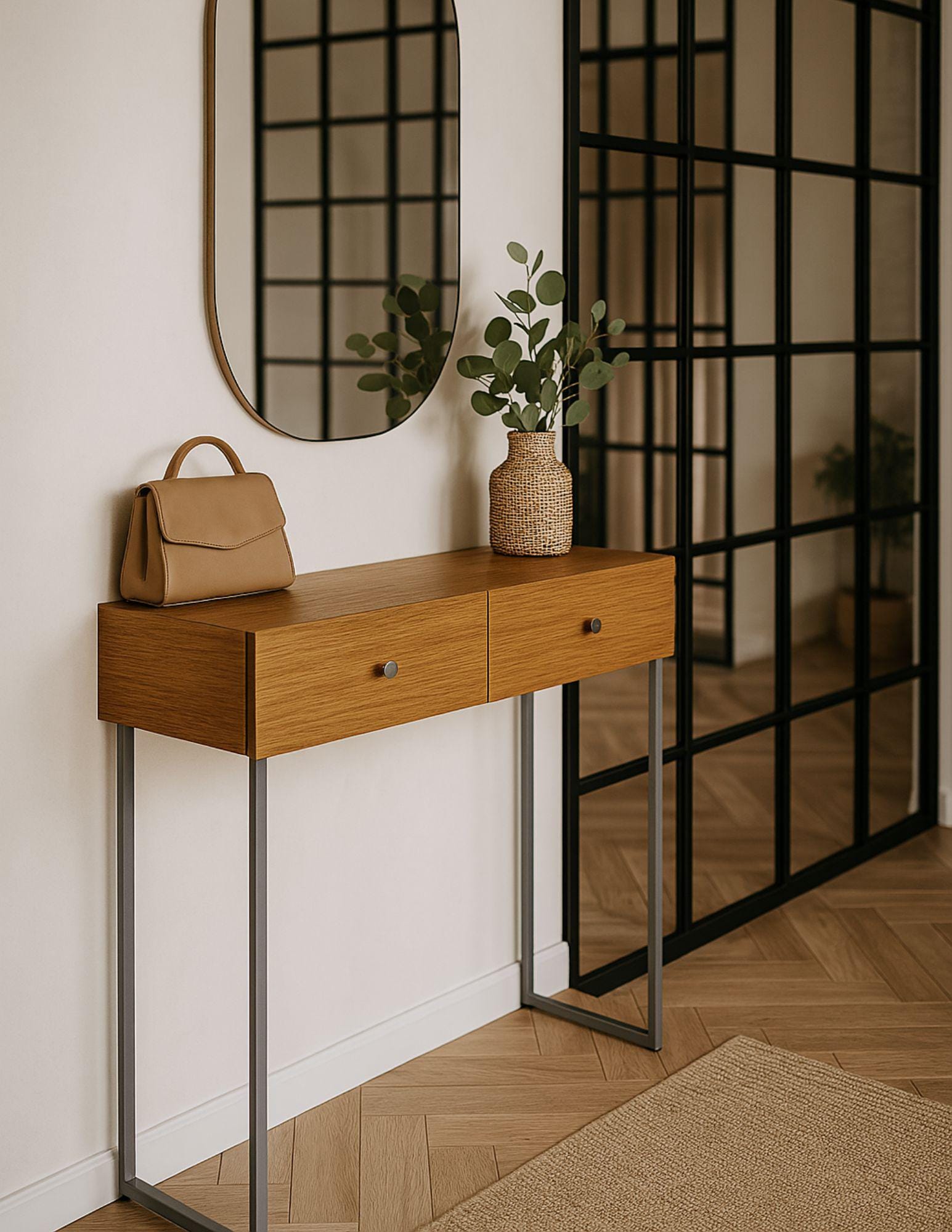 Estelle - console on silver legs