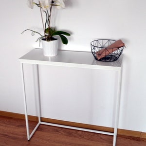 Modern console table frame high gloss dressing image 2