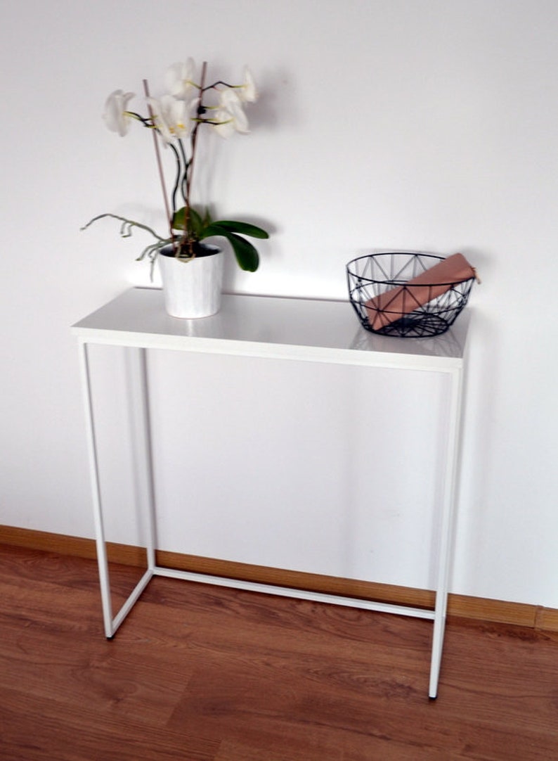 Modern console table frame high gloss dressing image 2