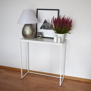 Modern console table frame high gloss dressing image 4