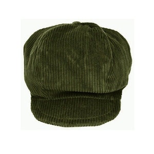 Children&#39;s Khaki Corduroy Gavroche Cap