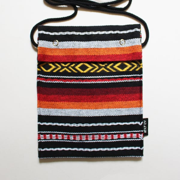 Pochette / Petit sac bandoulière en tissu inspiration Mexicaine / Trois motifs au choix