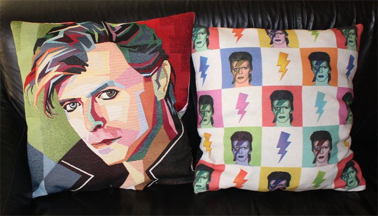 Housse de Coussin David Bowie Double Face