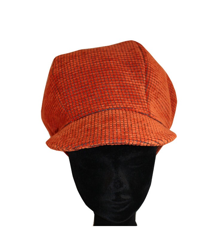 Rasta Cap / Orange Caterpillar Velvet 