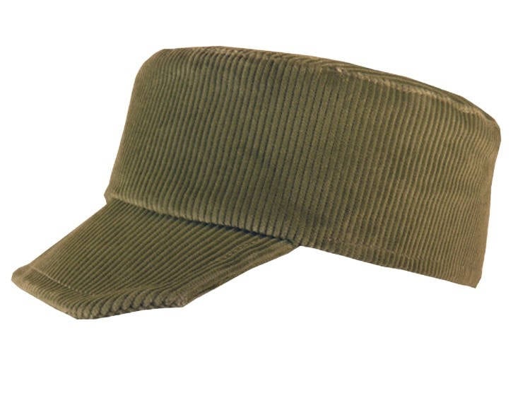 Cuban Kaki Army Style Cap in Corlé 
