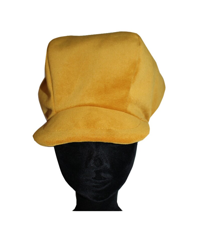Gavroche Cap Yellow Velvet Yellow