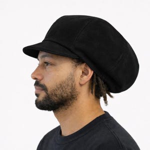 Gorro Rasta negro de pana - Especial para rastas