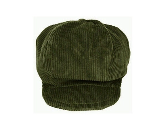 Children's Khaki Corduroy Gavroche Cap Israel