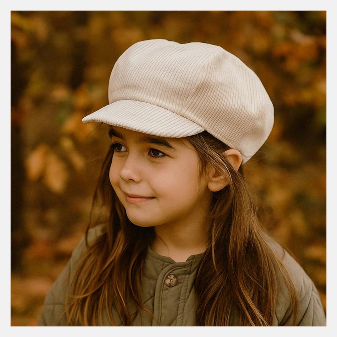 Children's Khaki Corduroy Newsboy Cap - Etsy
