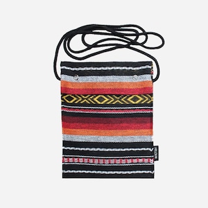 Pochette / Petit sac bandoulière en tissu inspiration Mexicaine / Trois motifs au choix