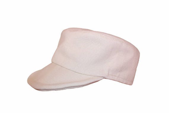 Cuban Style Army Cap in Ecru Cotton - Etsy