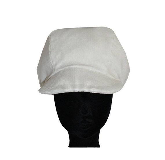 Rasta White off Cap in Fine Rib Velvet 